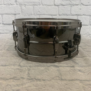 Tama Metalworks Black Nickel Steel Snare Drum 6.5" x 14" Die Cast Hoops