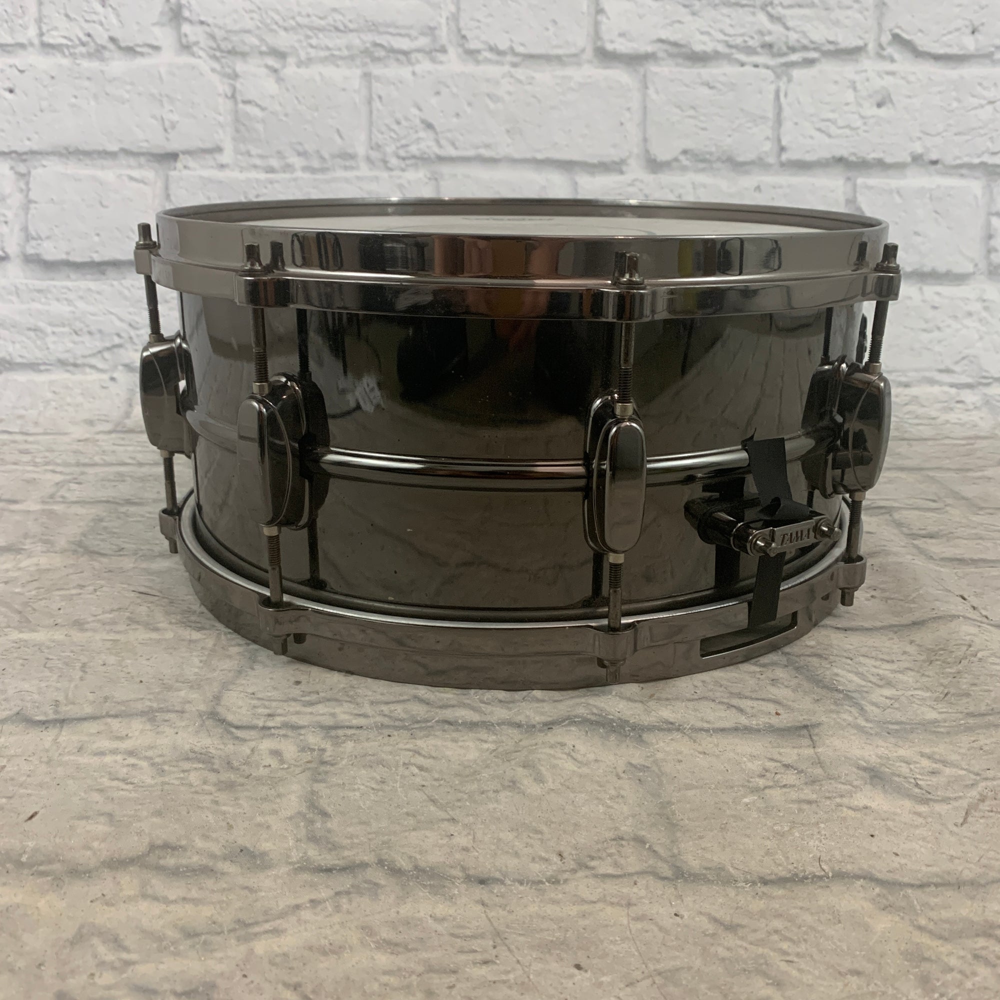 Tama Metalworks Black Nickel Steel Snare Drum 6.5" x 14" Die Cast Hoops