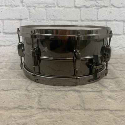 Tama Metalworks Black Nickel Steel Snare Drum 6.5" x 14" Die Cast Hoops