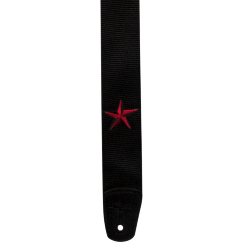 Rock Steady Red Star Guitar Strap