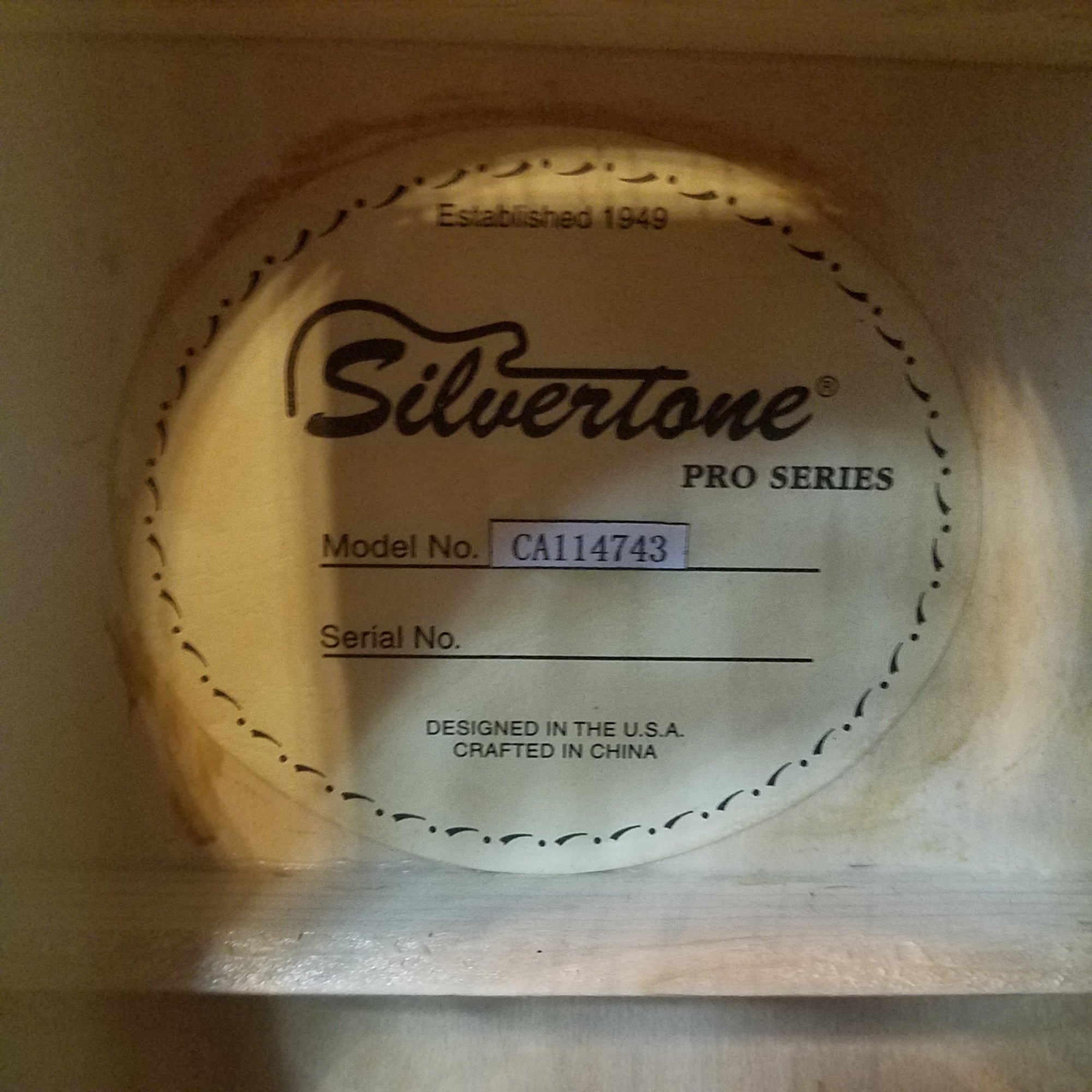 Silvertone Pro Series CA114743