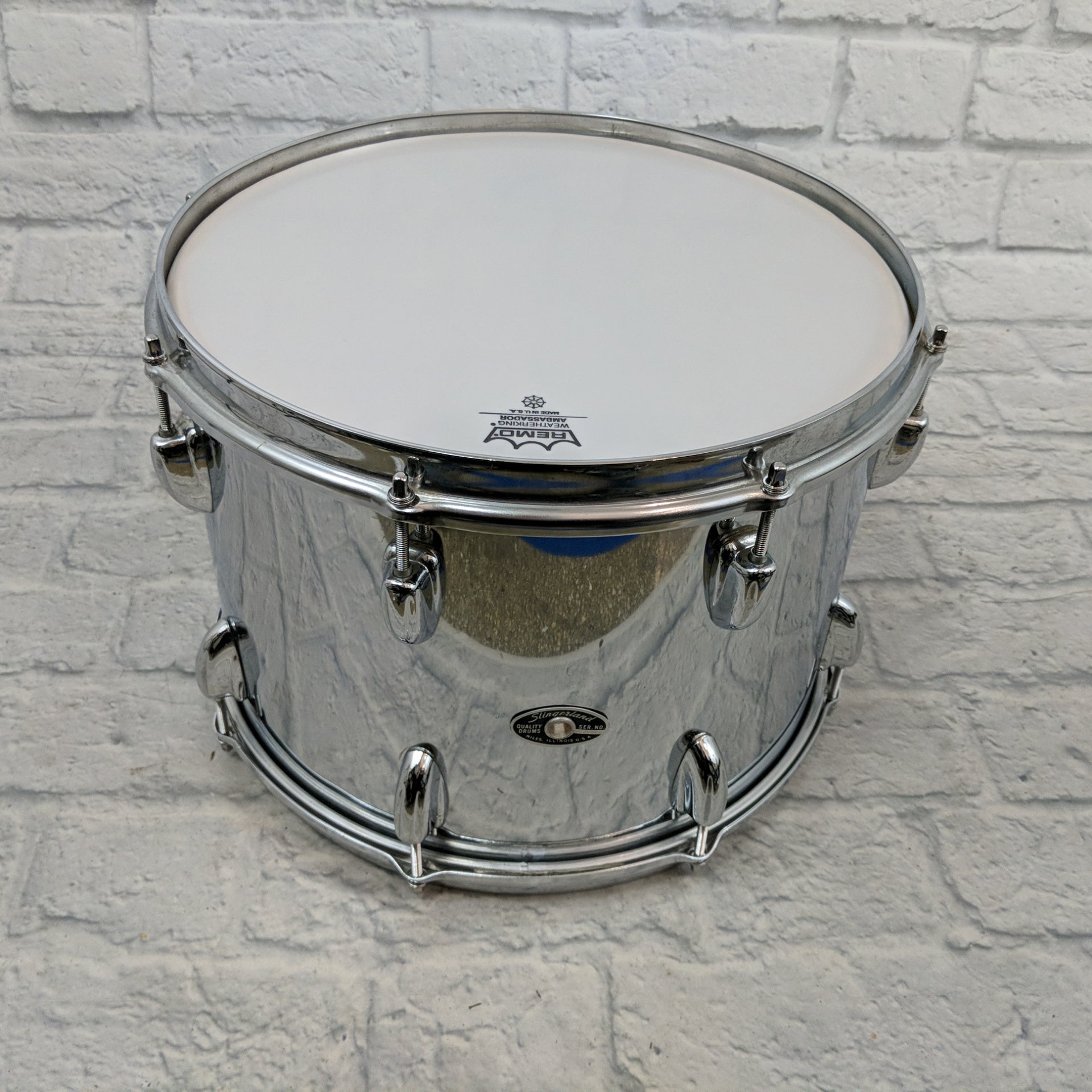 Slingerland 70s Chrome Over Wood 3Ply 10x14 Tom