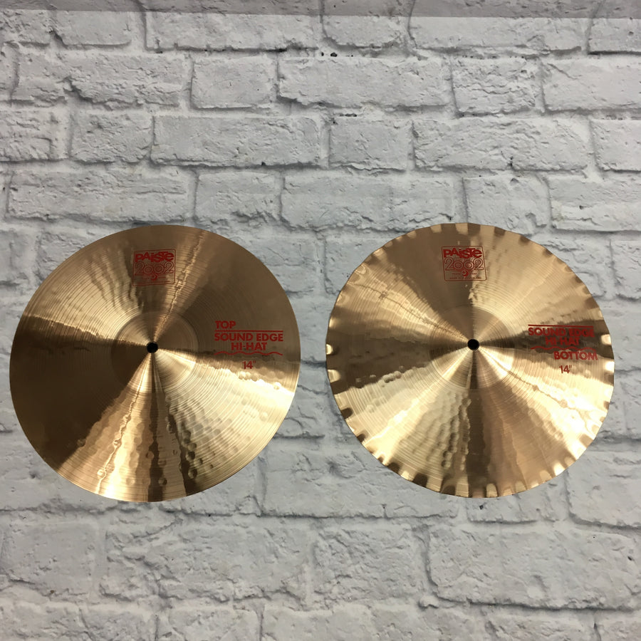 Paiste 14in 2002 Sound Edge Hi-Hat Pair