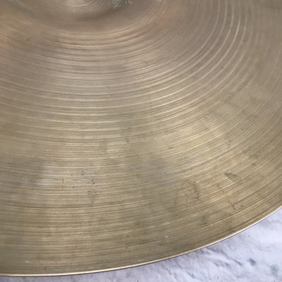 Vintage Zildjian 20 Ride Cymbal Keyholed