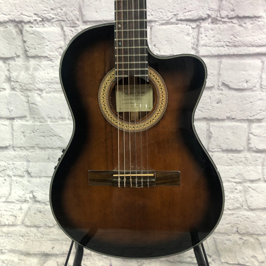 Ibanez GA35TCE Classical Acoustic Electric Guitar Dark Violin Sunburst