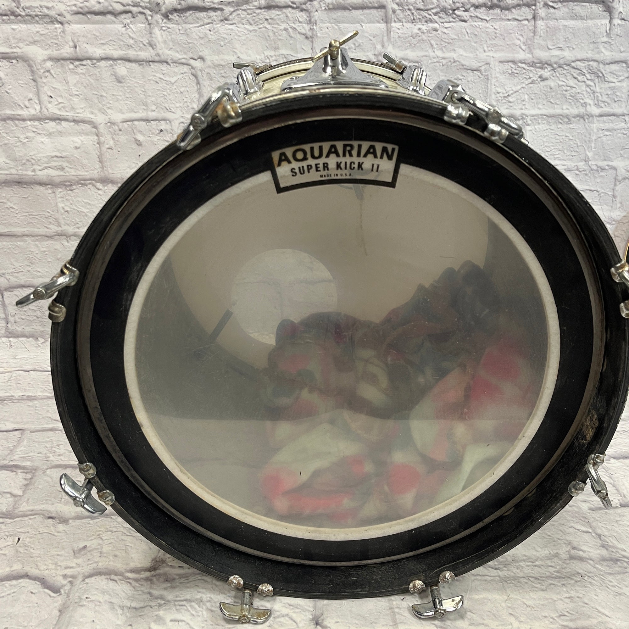 Rogers 18x16 Powertone Kick Bass Drum Fullerton White Marine Pearl