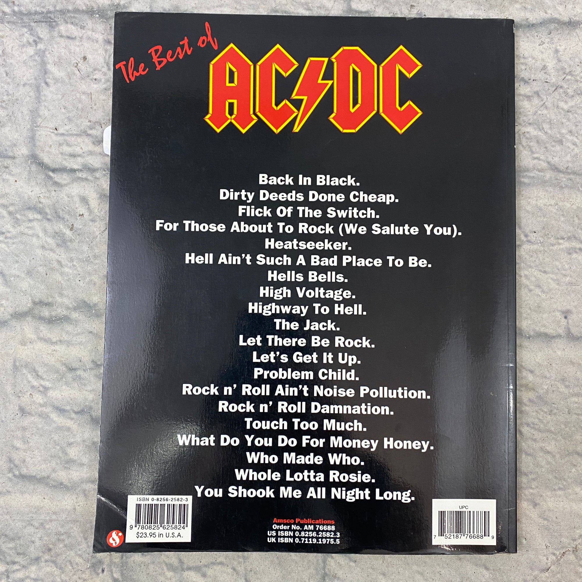 Amsco The Best of AC/DC Guitar Book