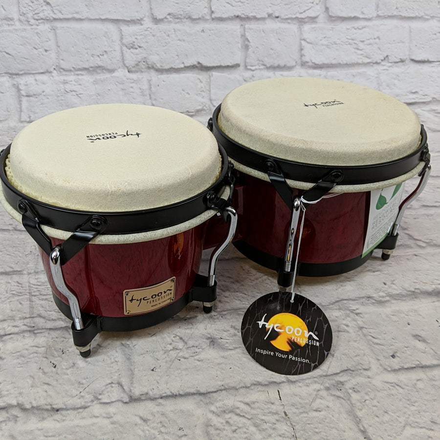 Tycoon STB BR Pro Quality Supremo Series Red Latin Bongo - New Old Stock!