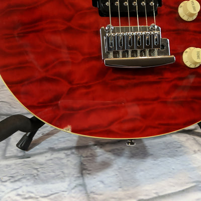 Sterling by Music Man AX3 Electric Guitar - Trans Red Quilt