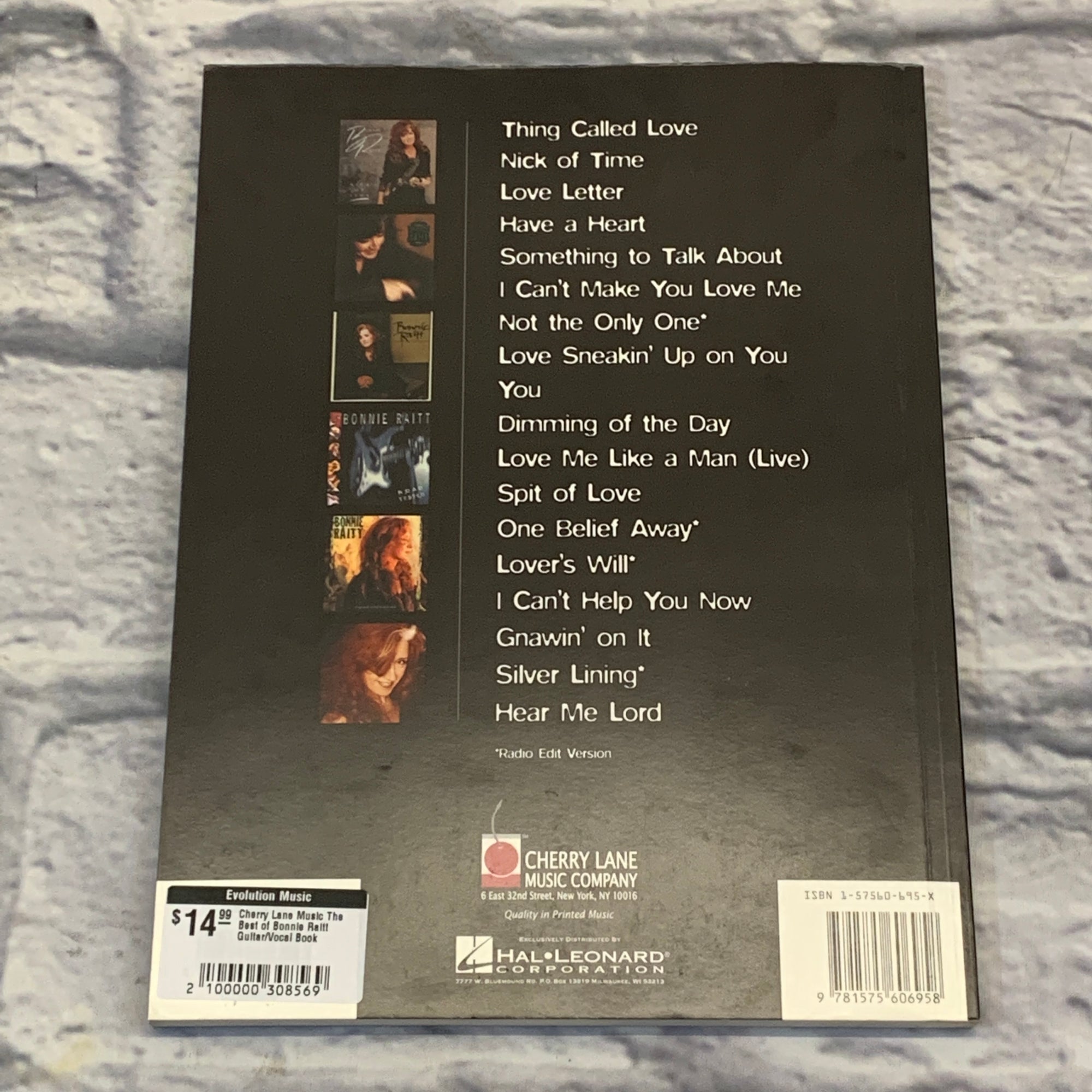 Cherry Lane Music The Best of Bonnie Raitt Guitar/Vocal Book