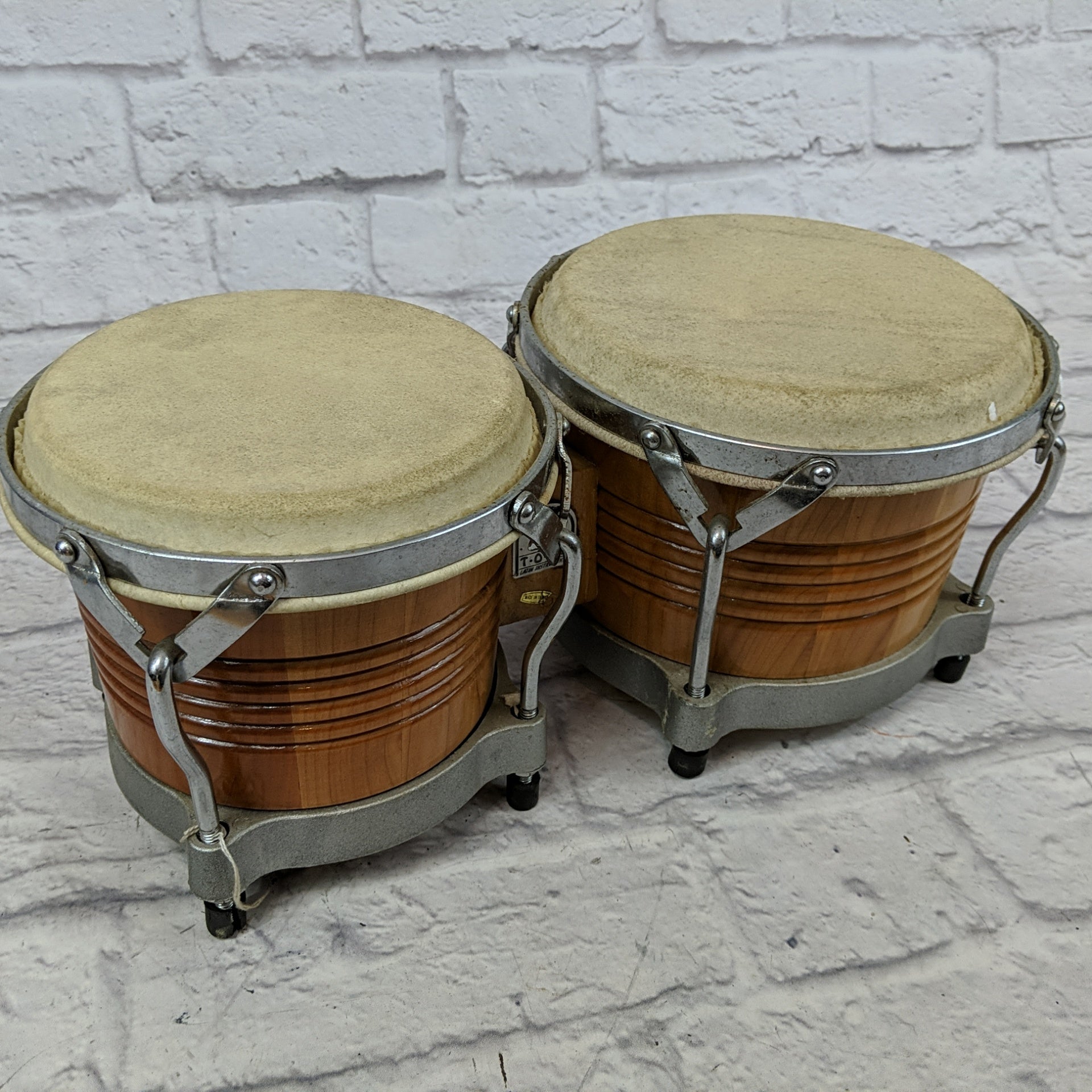 Toca 2700 Amber 7" + 8.5" Bongos - New Old Stock!