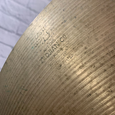 Zildjian Ping Ride Cymbal 22" Laser-Engraved Serial