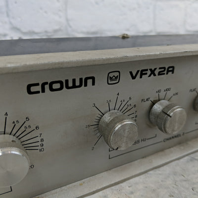 Crown VFX2 Dual-channel Electronic Filter Crossover Bi Amp HIFI Stereo Vintage