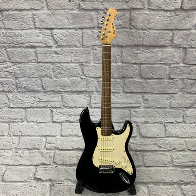 Spectrum Strat Electric Guitar Black