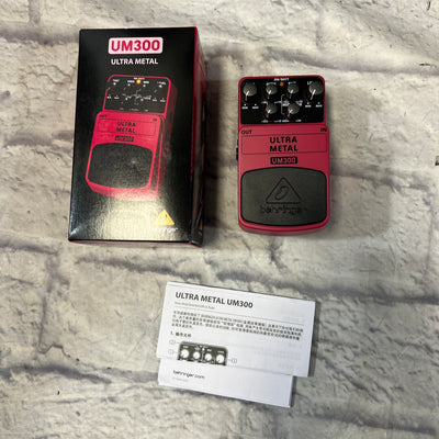 behringer um300 ultra metal distortion pedal Behringer Ultra Metal UM300 Distortion Pedal