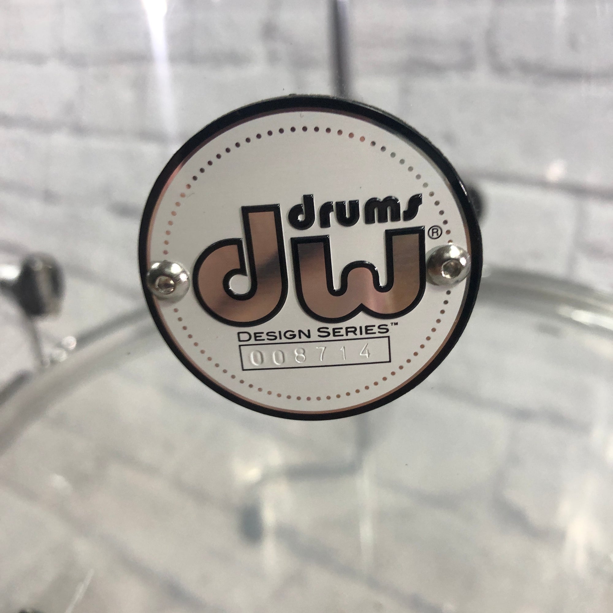 DW 14 Design Series Clear Acrylic Floor Tom