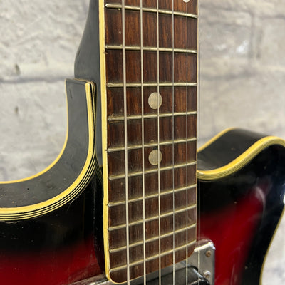 Merlin Vintage Red Baron Semi Hollow Made in Japan Teisco