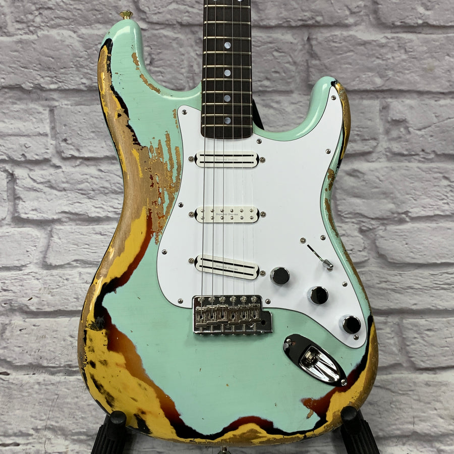 Partscaster Stratocaster MJT Relic Body w/ USA Fender Neck & Case