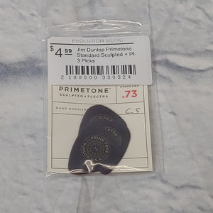 Jim Dunlop Primetone .73 Standard Sculpted + Plectra 3 Picks