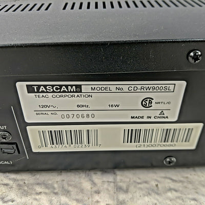 Tascam CD-RW900SL CD Burner Writer