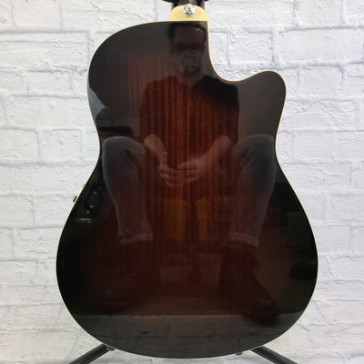 Ibanez AEF18LE DVS1201 Left Handed Acoustic Guitar Rootbeer Burst