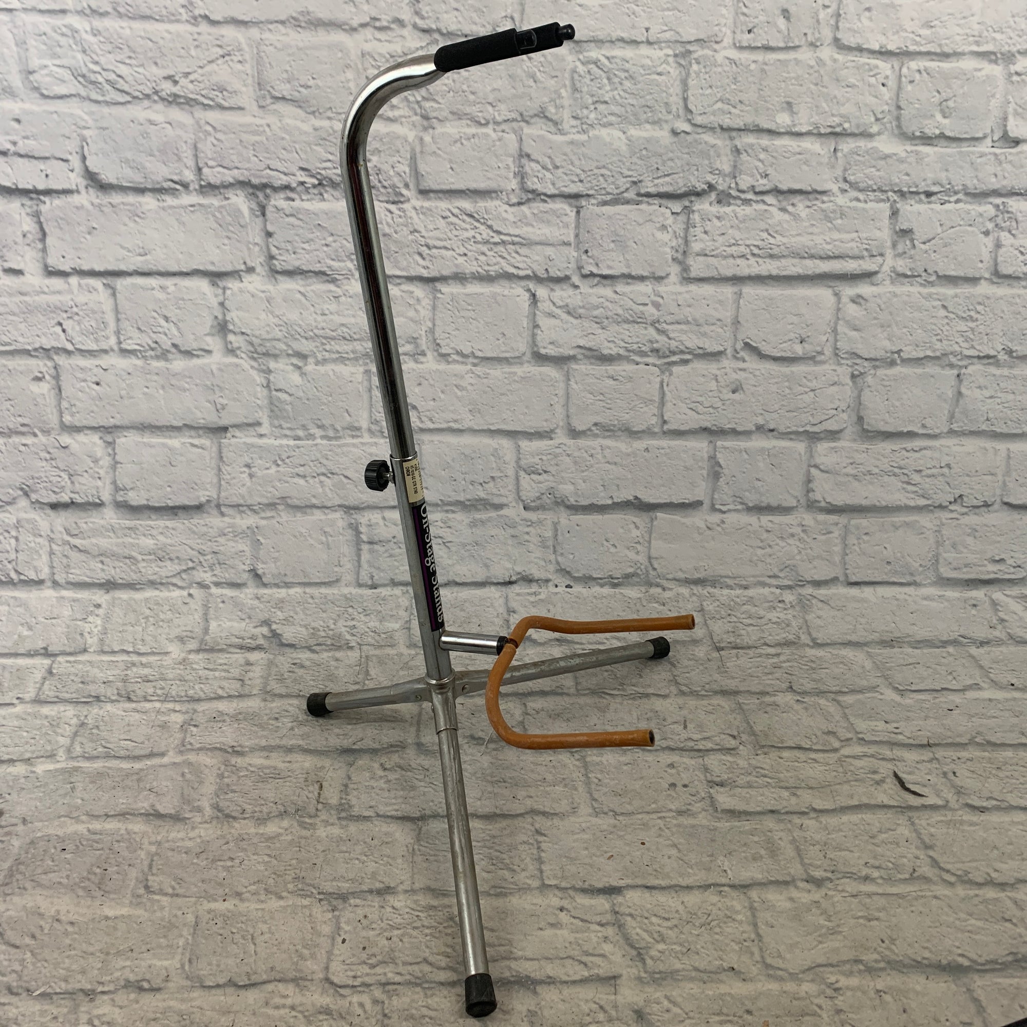 OnStage Chrome Guitar Stand