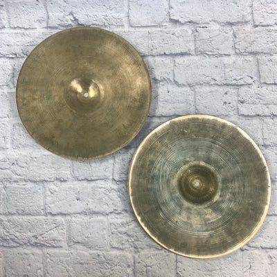 Vintage Zildjian 15 Hi Hat Cymbal Pair 950/1450 gram