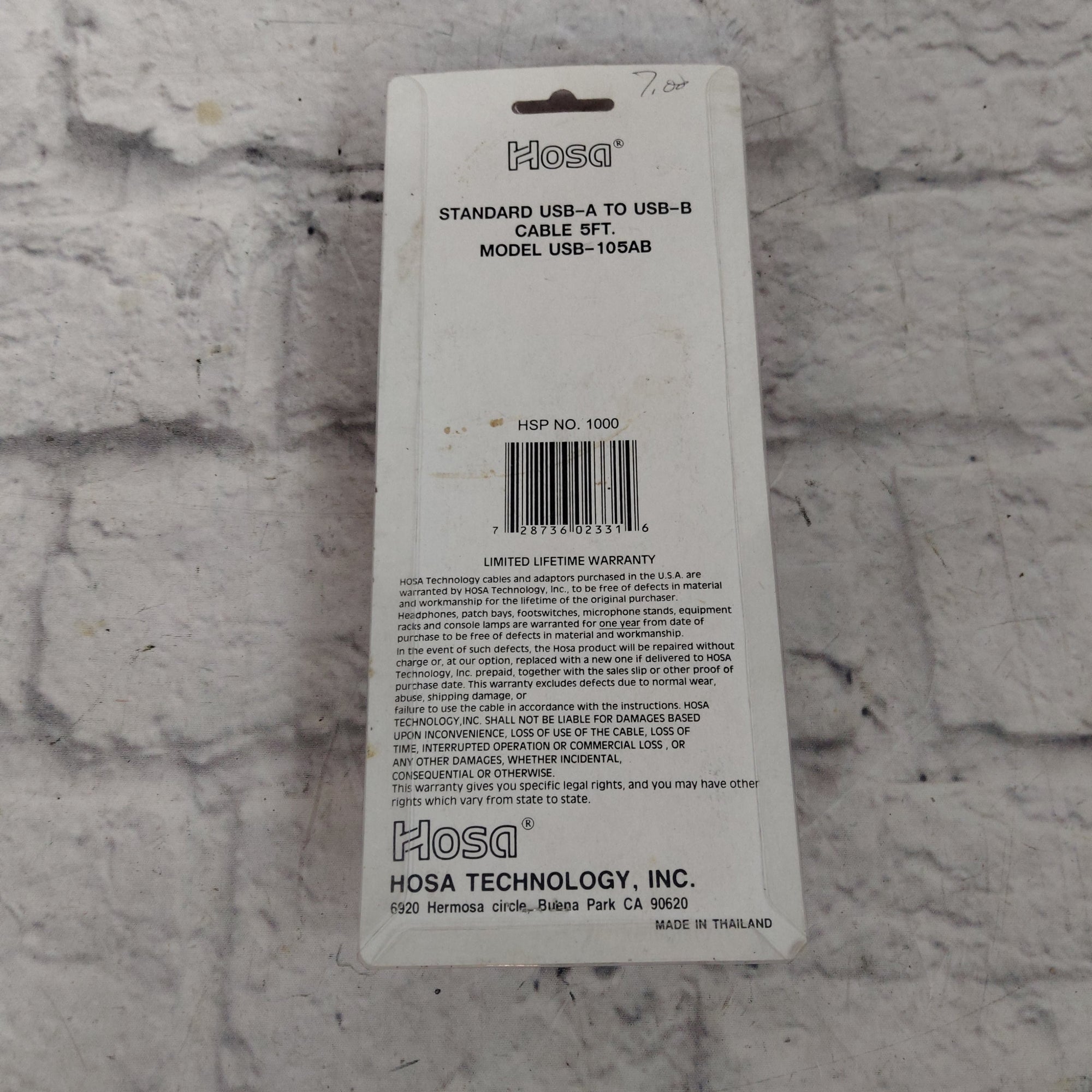 Hosa USB-105AB Cable