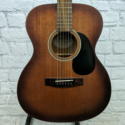 Mitchell T333E-BST Solid Mahogany Auditorium Acoustic-Electric Guitar