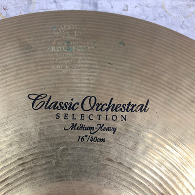 Zildjian 16 Classic Orchestral Selection Medium Heavy Marching Cymbal SINGLE