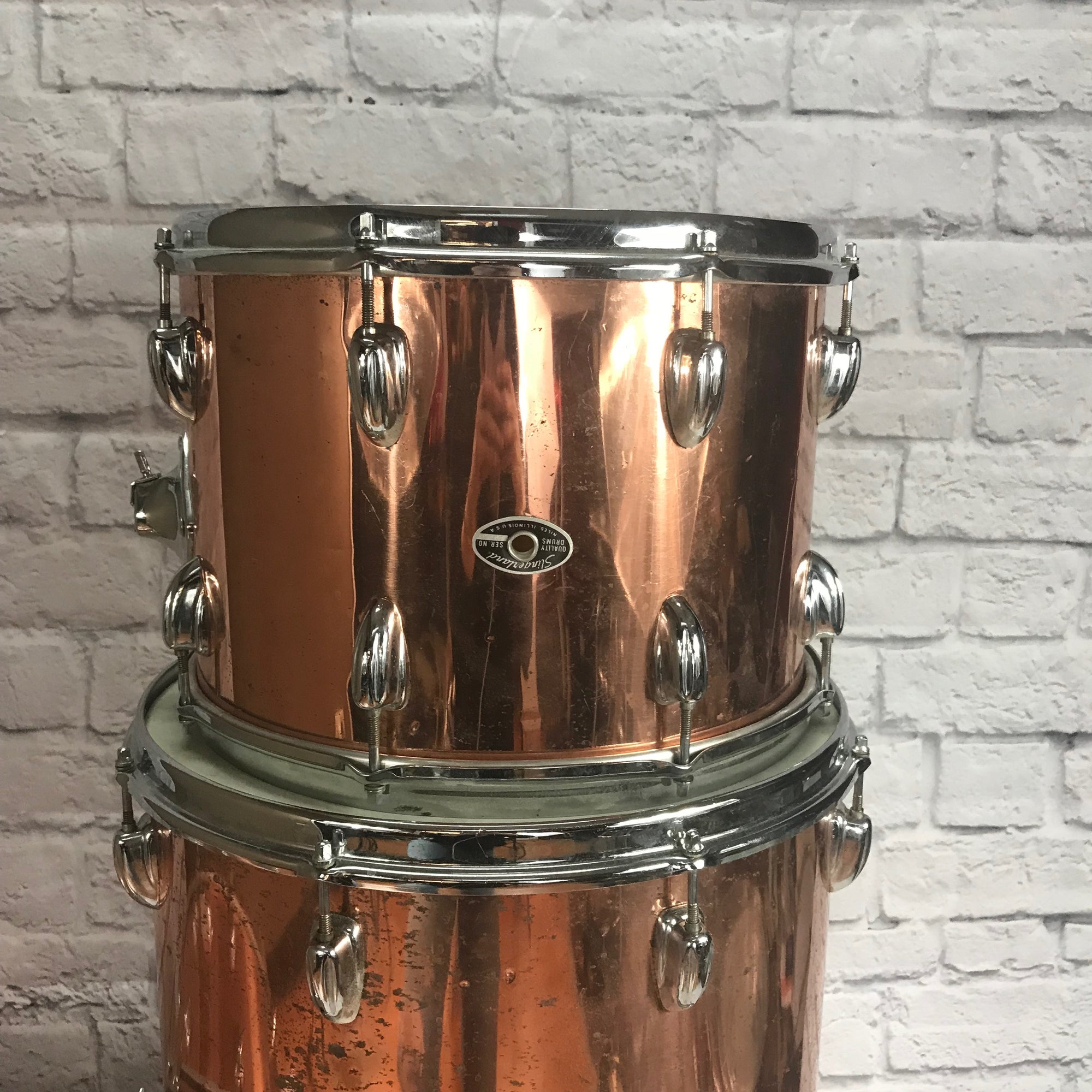 Vintage 1973 Slingerland 4pc Kit Copper Wrap