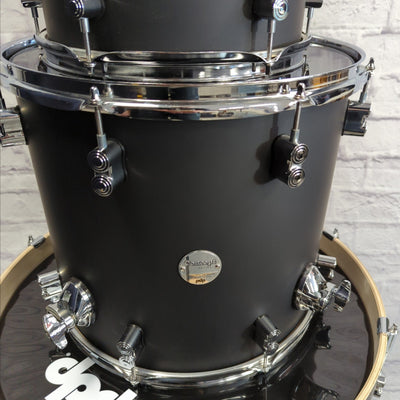 PDP Pacific Drums & Percussion 5pc Concept Maple Satin Black Drum Kit