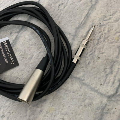 Livewire 1/4" TRS M to XLR M Cable Interconnect