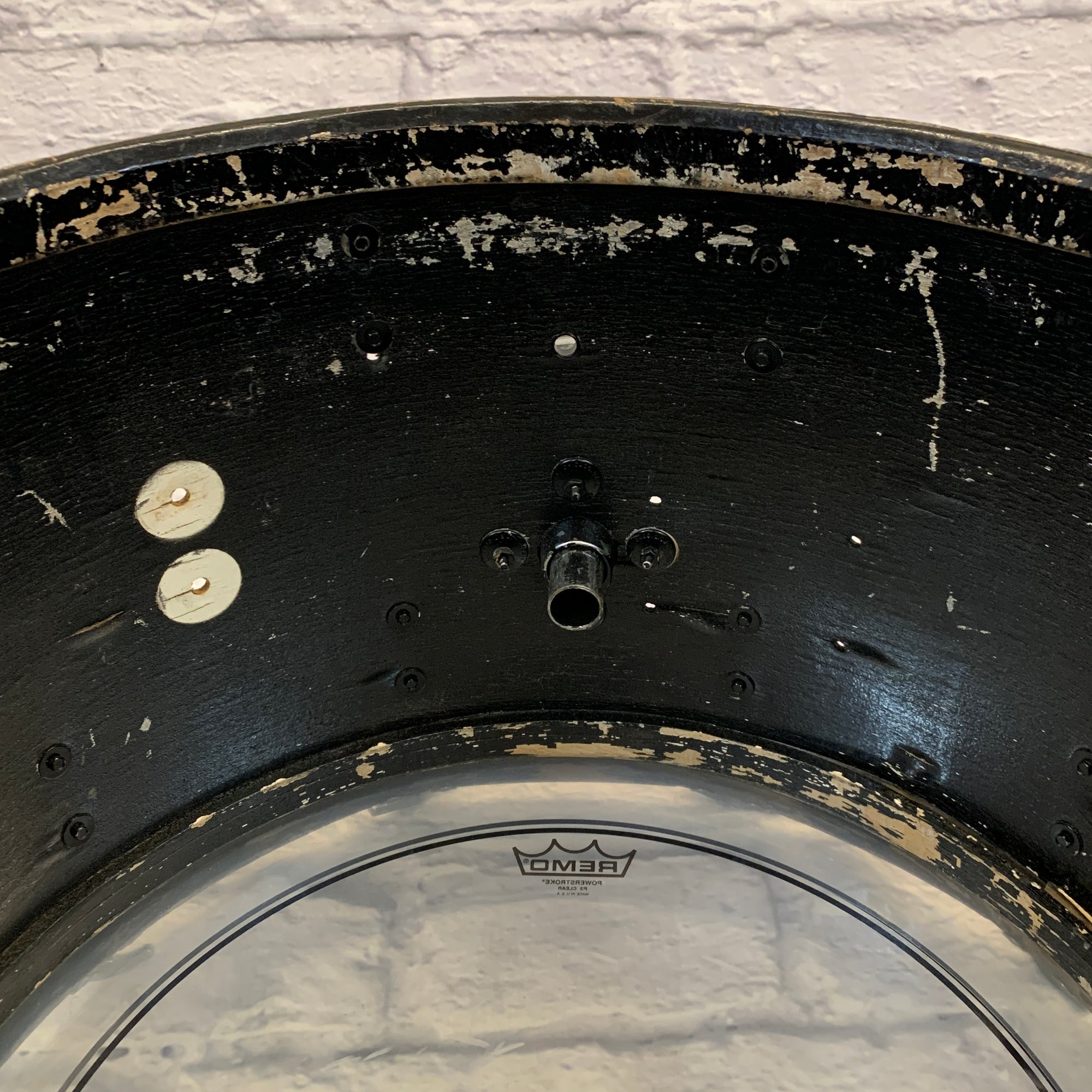 1960s Ludwig 22" Bass Drum w/ Tom Mount Black Oyster Pearl