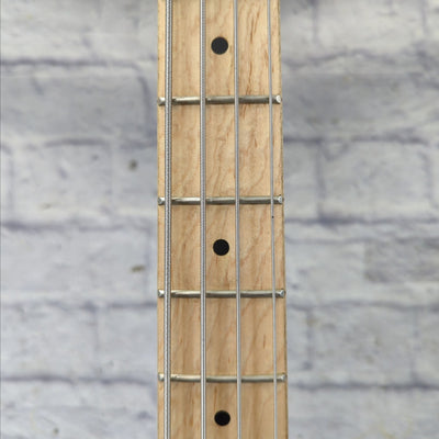 Pyle 4 String Bass Guitar w/ Built in Tuner - Silverburst