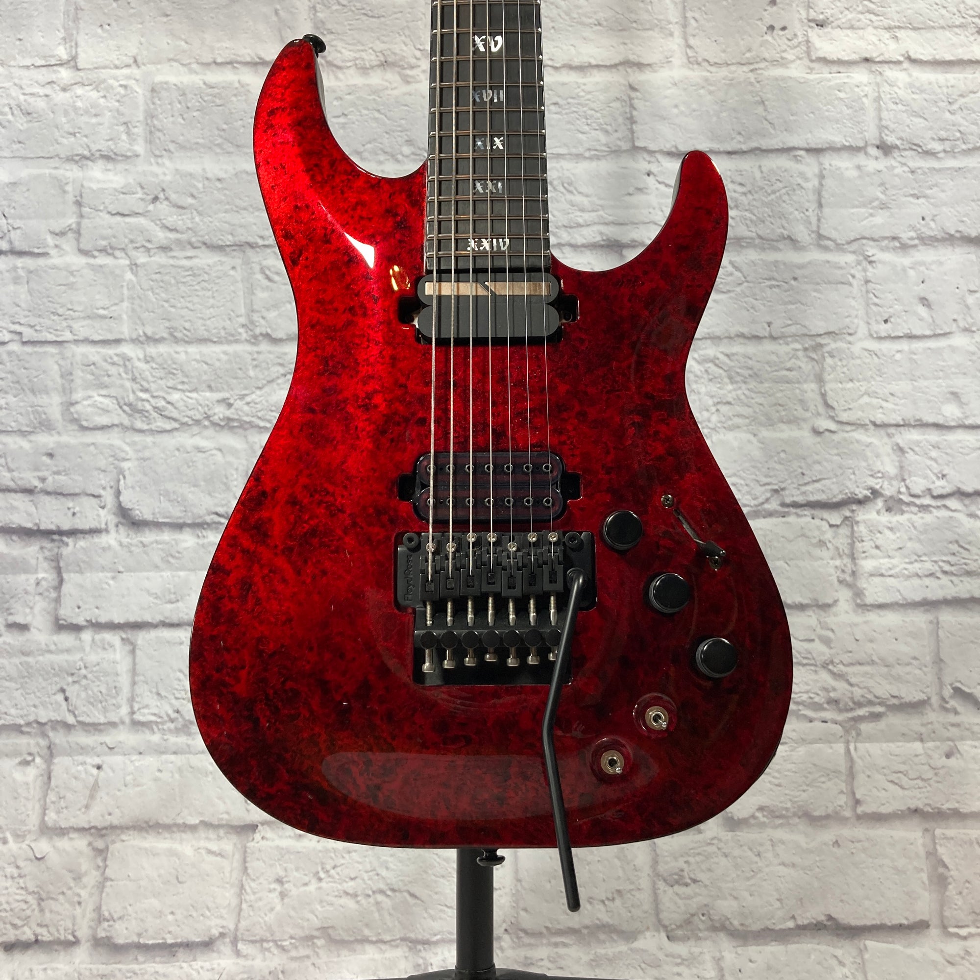 Schecter APOCALYPSE 7 Red Reign Electric Guitar