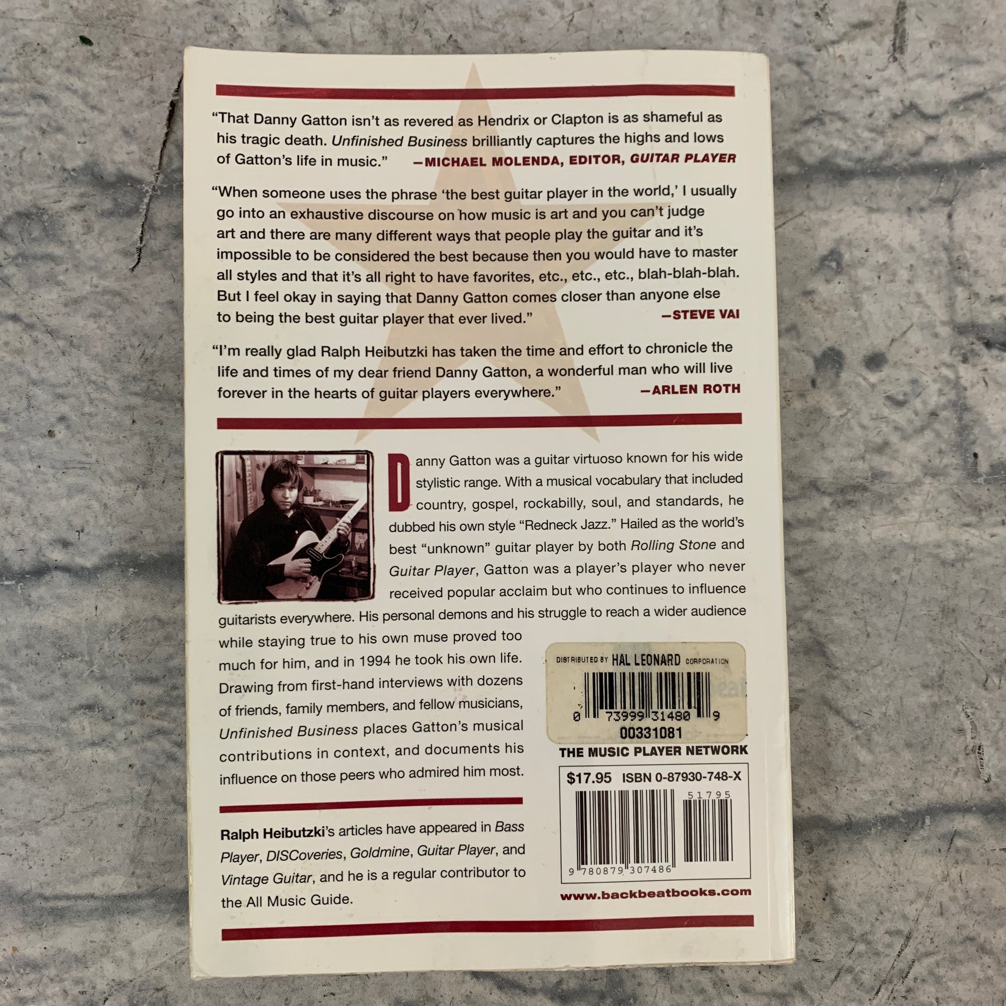 Backbeat Books Unfinished Business: Life and Times of Danny Gatton