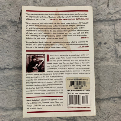 Backbeat Books Unfinished Business: Life and Times of Danny Gatton