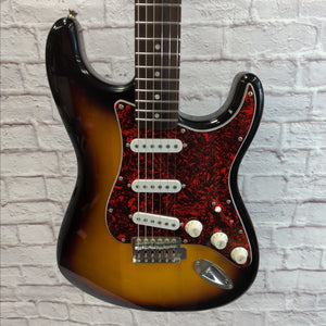Unknown Stratocaster Copy Sunburst SSS