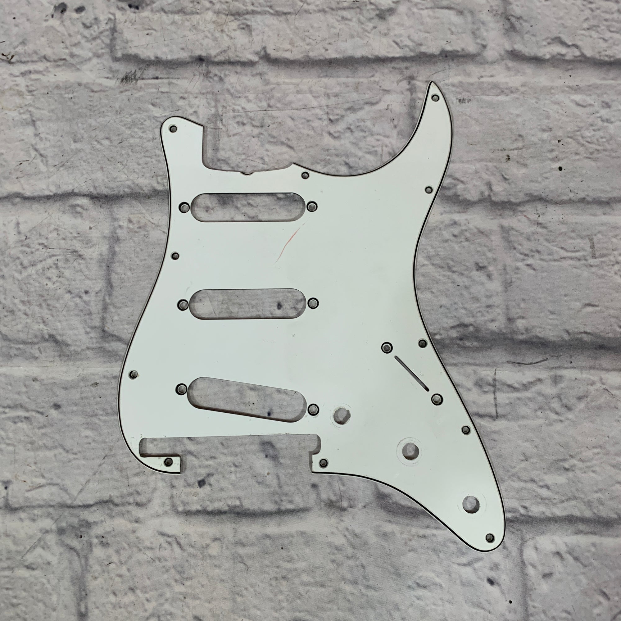 3 Single Coil Pickguard White