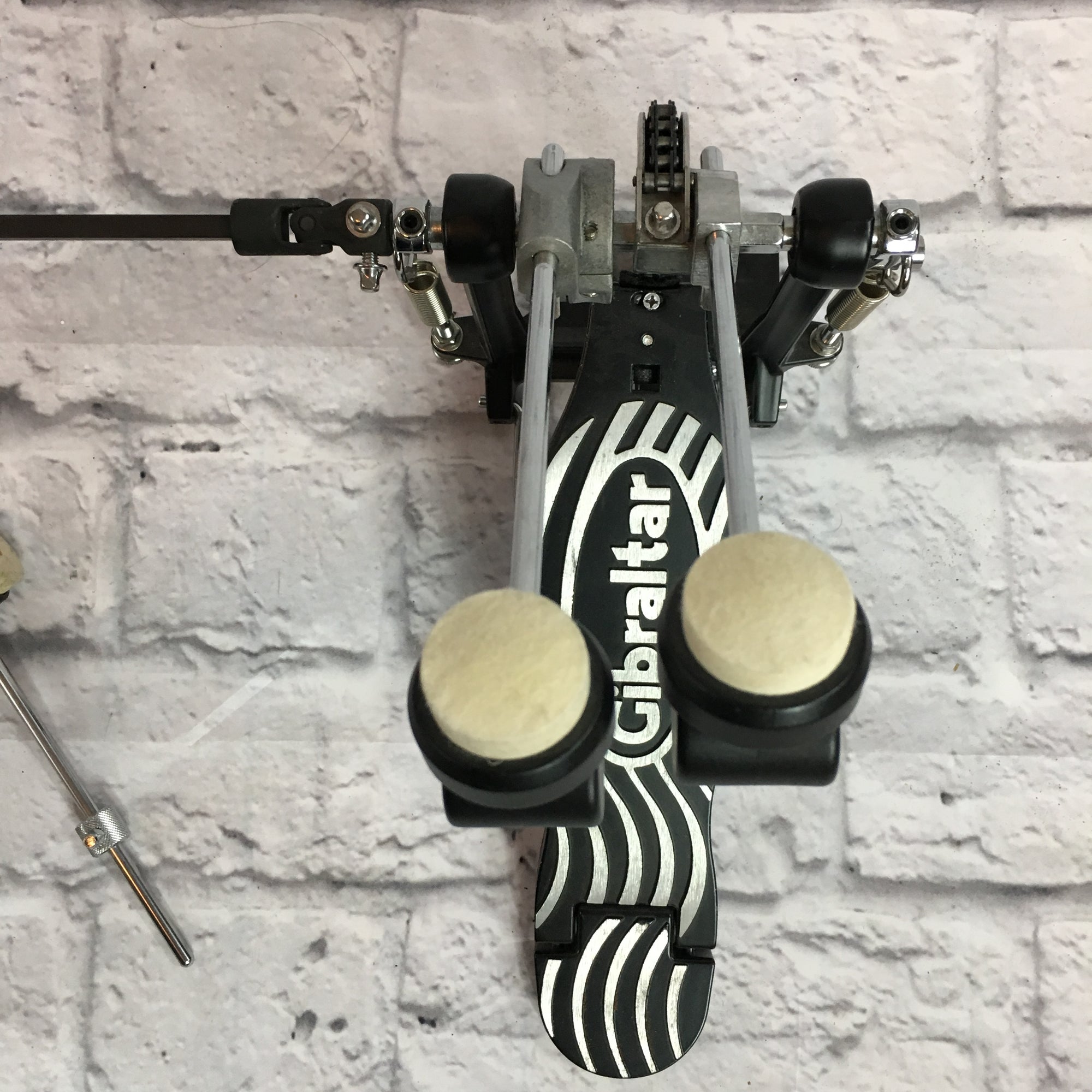 Gibraltar Double Bass Drum Pedal w/ Extra Bass Drum Beater