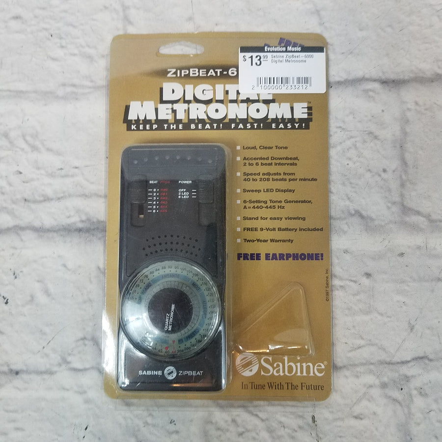 Sabine ZipBeat-6000 Digital Metronome