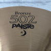 Paiste 502 Bronze 14 Hi Hat Cymbal Pair