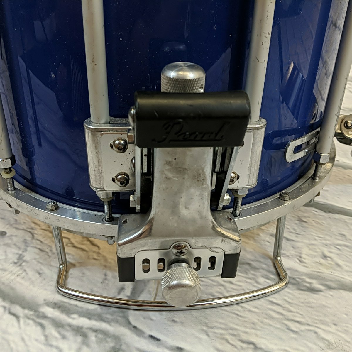 Pearl 14" by 12" Free Floating Marching Snare Blue