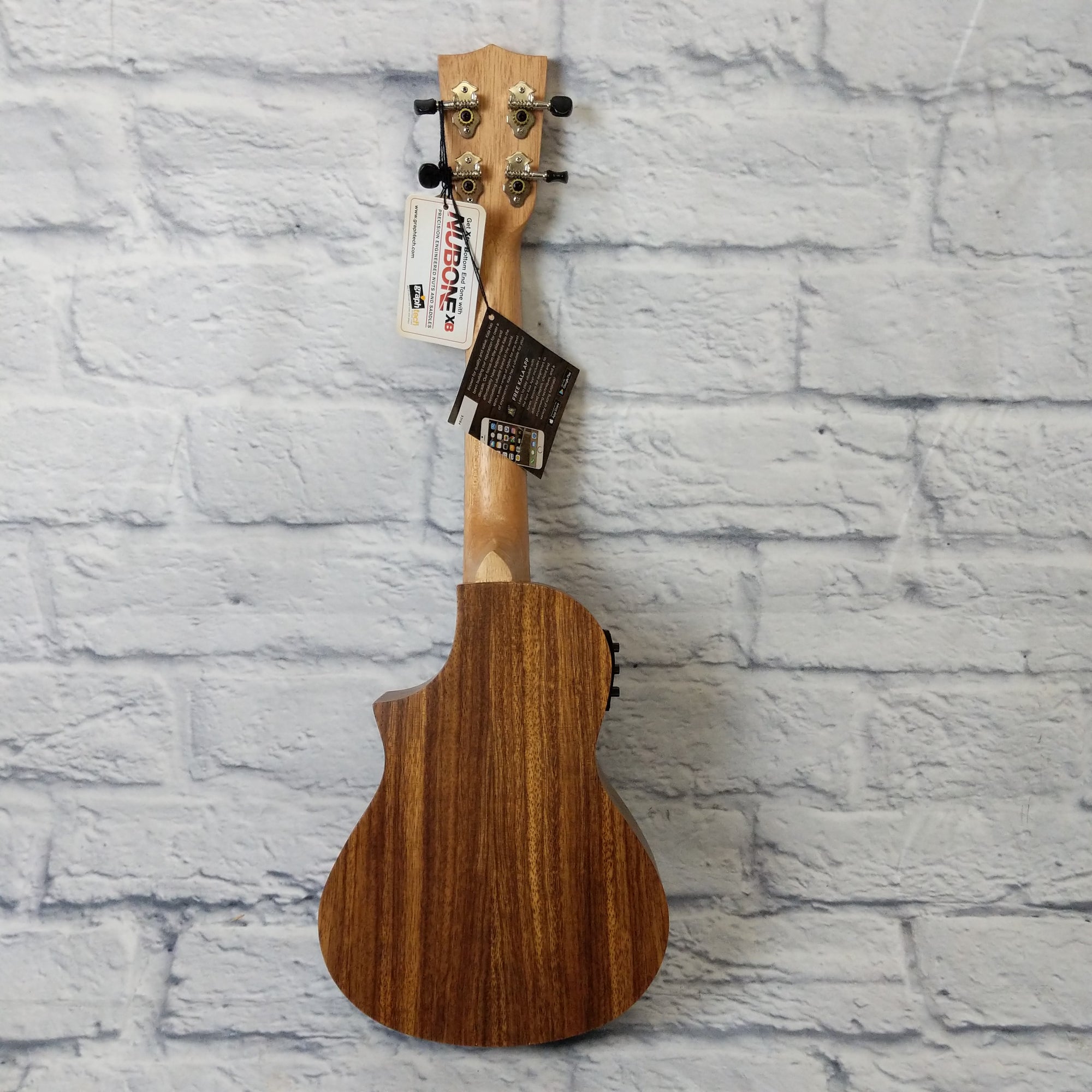Kala Teak Tri-Top Concert Ukulele w/ Cutaway & EQ