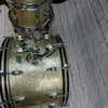 Ludwig Vintage 4pc 1970s Silver Sparkle Drum Kit