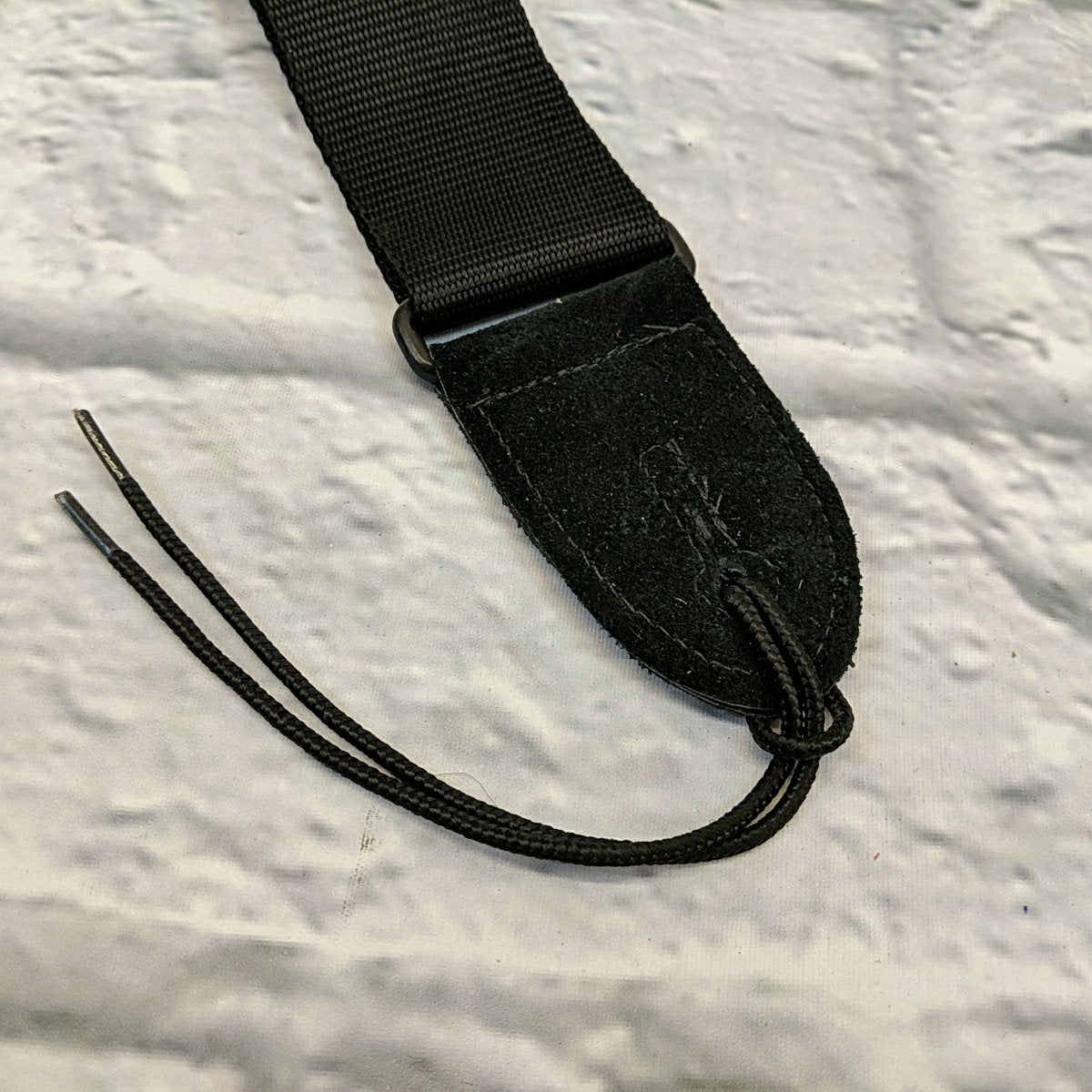 Levy's MSS8 Black 2" Wide Soft-hand Polypropylene Guitar Strap with Leather Ends