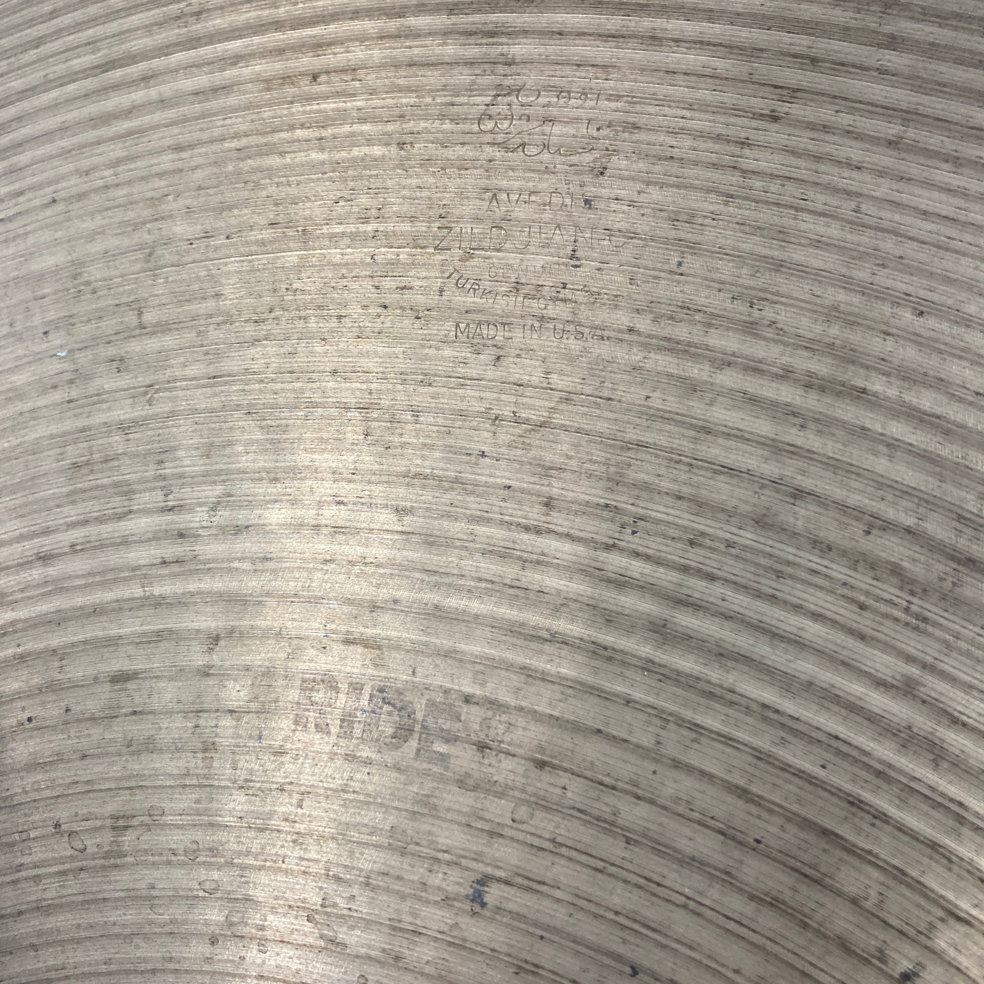 Vintage Zildjian Avedis 20 Ride Cymbal