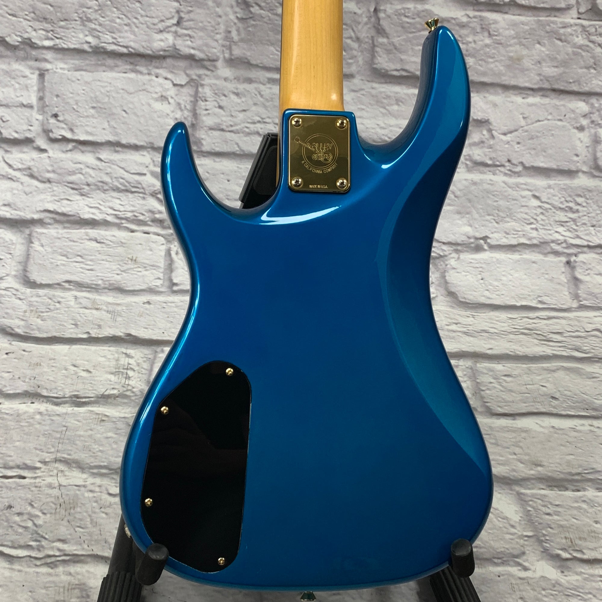 1990s Valley Arts California Pro P/J Bass Metallic Blue