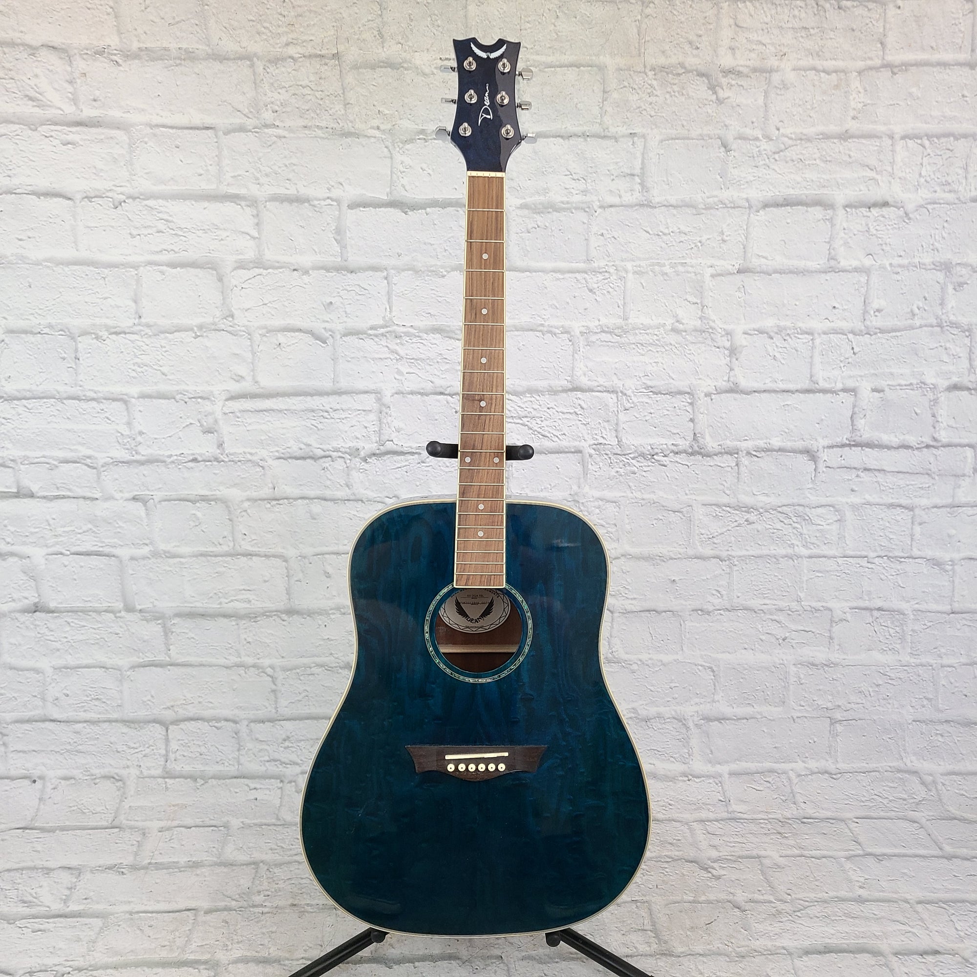 Dean AX DQA TBL Quilted Maple Acoustic Guitar AS IS